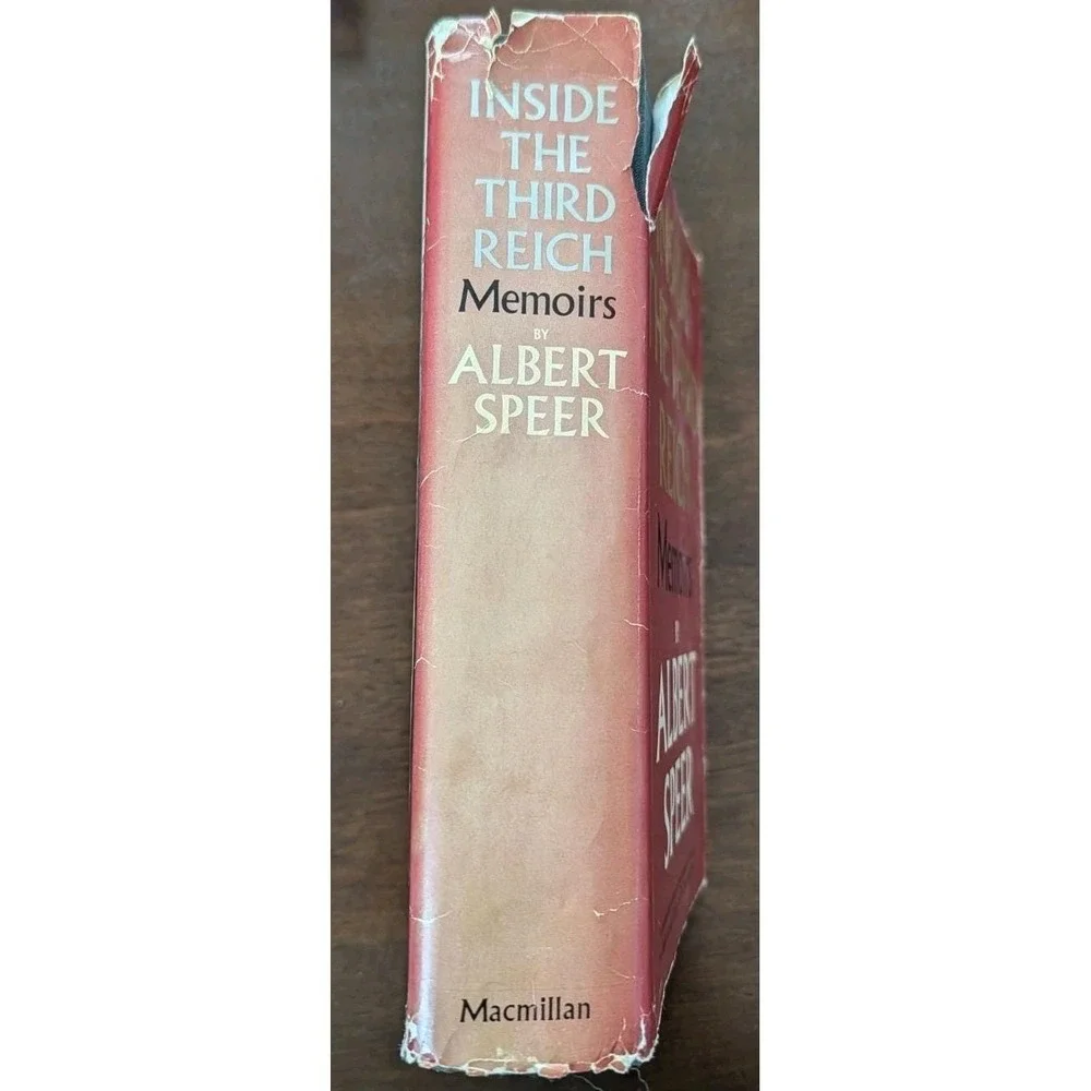 Inside the Third Reich Memoirs by Albert Speer 1970 HC/DJ 1st Printing